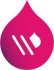 droplet with a navy to pink gradient with the letter "W" and an acquia droplet in the top right corner