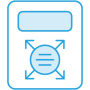 Company news blue icon