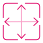 Eliminate barriers pink icon