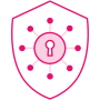 Ensure you're secure pink icon