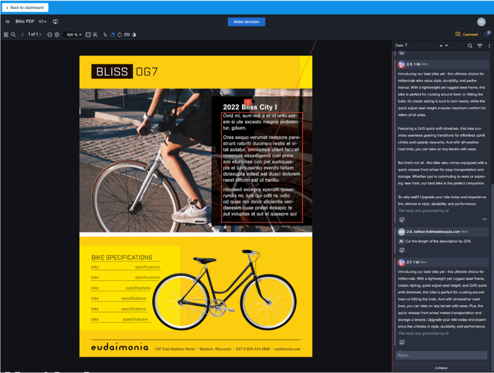 Workflow AI assistant - copy suggestions 2