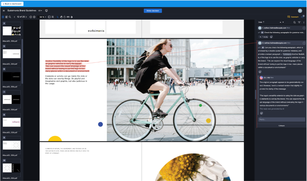 Workflow AI assistant - grammatical review