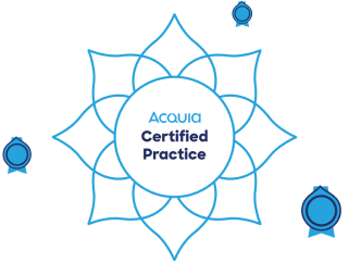 acquia certification practice badge graphic