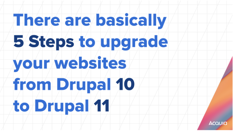 slide image laying out 5 steps for upgrade