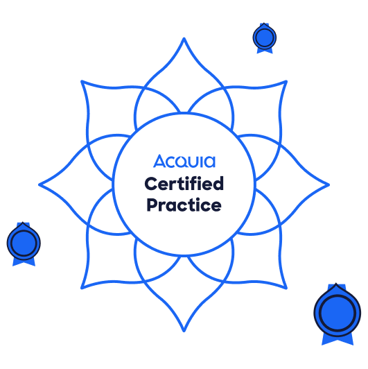 acquia certification practice badge graphic
