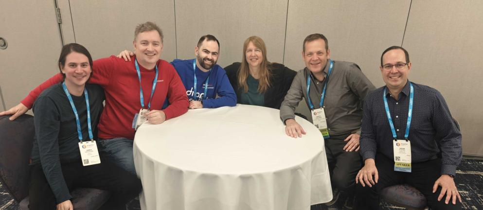 Leaders of the AI Initiative before their panel discussion