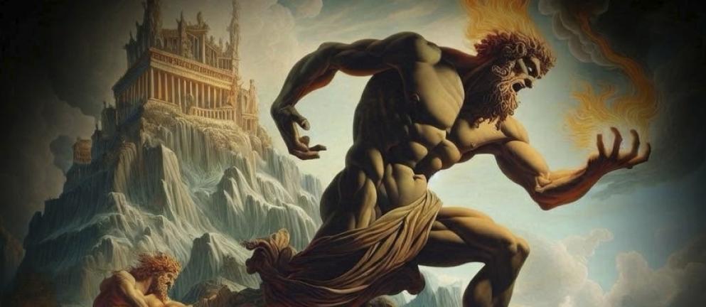 Pandora stealing fire from the gods