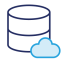 data server with cloud icon