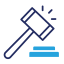 illustration of a gavel pounding on a surface