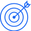 icon of a target with an arrow in the middle