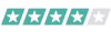 4 stars highlighted in teal out of five total stars